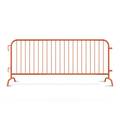 Angry Bull Barricades Interlocking Orange Steel Barricade, Removable Bridge Feet, 8.5 Ft. AC-HDX85-BR-OR